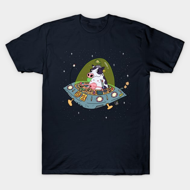 Space Cow T-Shirt by Charlie8090